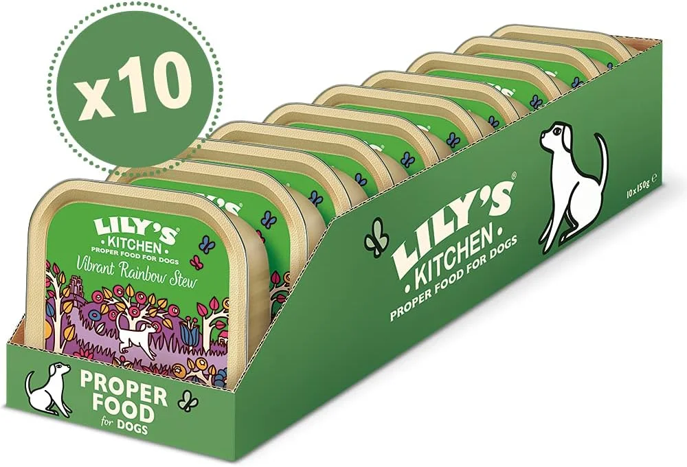 غذای مرطوب سگ با طعم خورشت رنگین کمان گیاهی LILY'S KITCHEN - 150 گرم