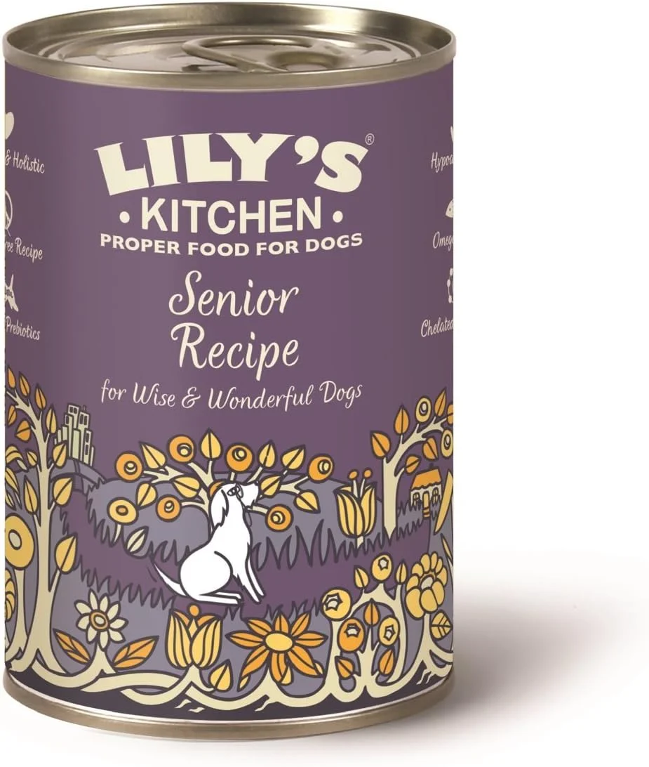 غذای مرطوب سگ مسن لیلیز کیچن، دستور پخت سالمندان، بسته 6 عددی 400 گرمی