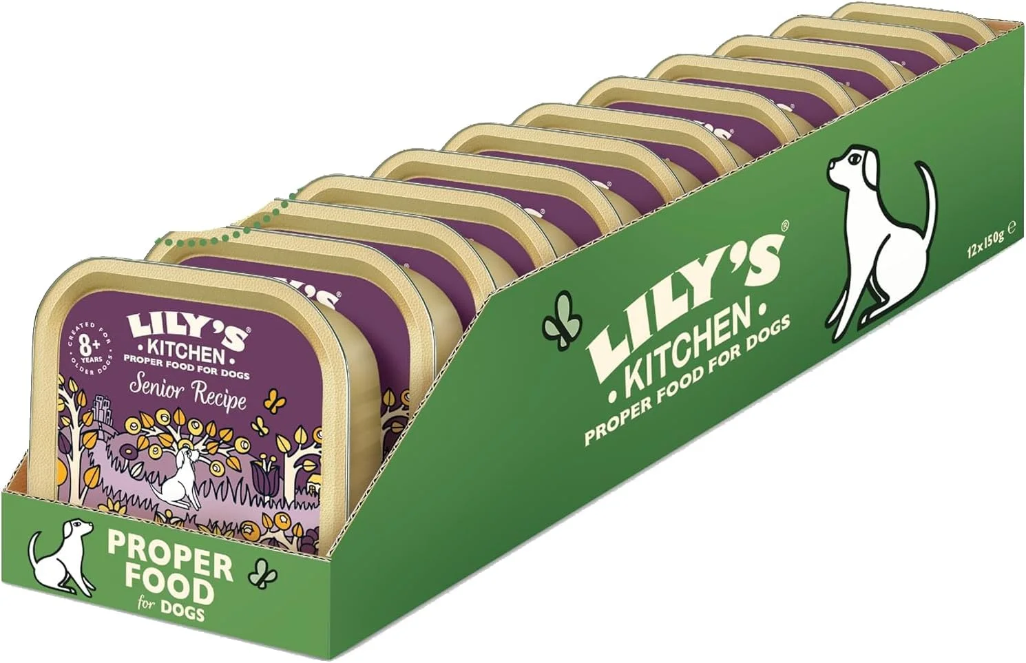 غذای مرطوب سگ مسن لیلیز کیچن، بسته 12 عددی 150 گرمی