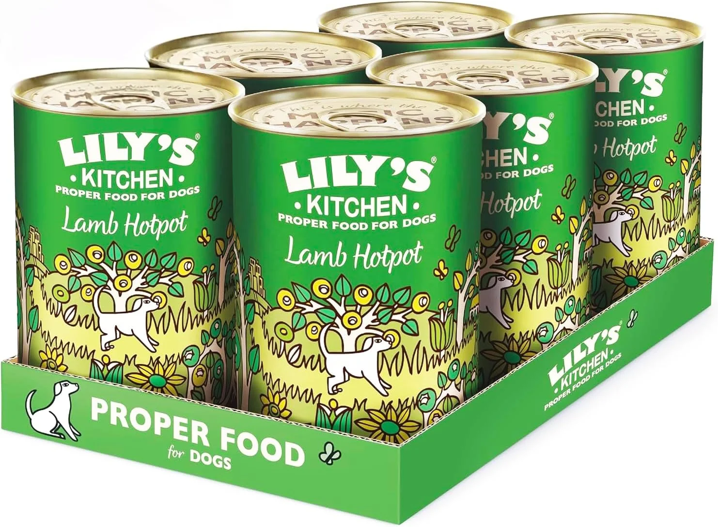 غذای مرطوب سگ هات پات بره Lily's Kitchen بسته 6 عددی 400 گرمی