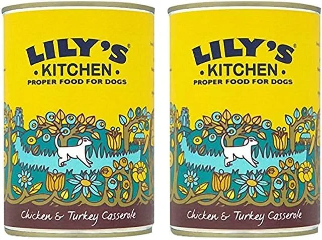 غذای مرطوب سگ با طعم مرغ و بوقلمون لیلیز کیچن - 400 گرمی (بسته 2 عددی)