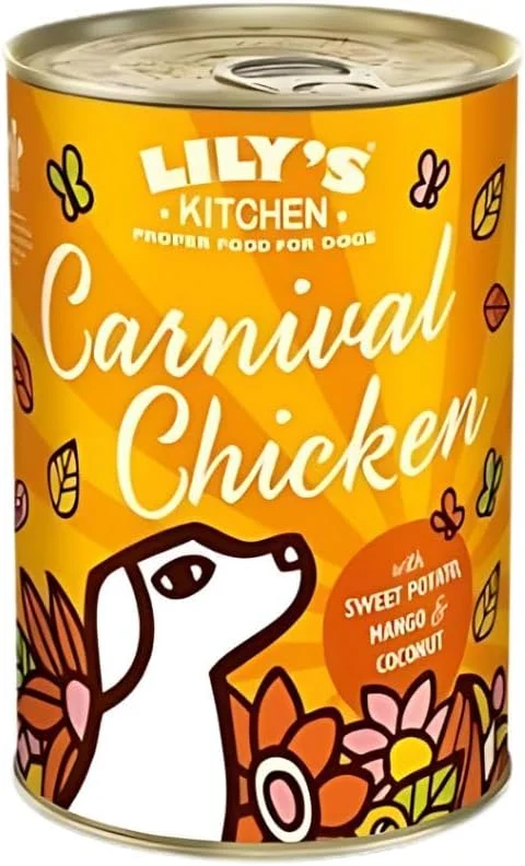 غذای مرطوب سگ با طعم مرغ کارناوال LILY'S KITCHEN - وزن 400 گرم