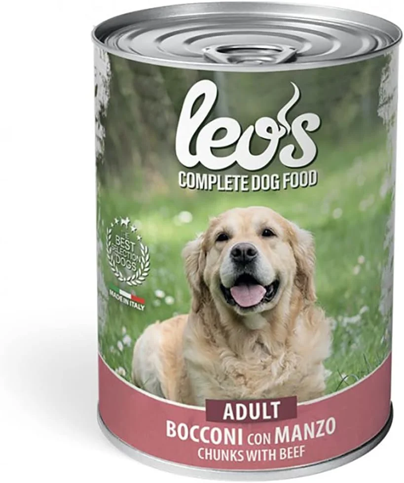 غذای سگ لئو با طعم گوشت ۴۱۵ گرمی