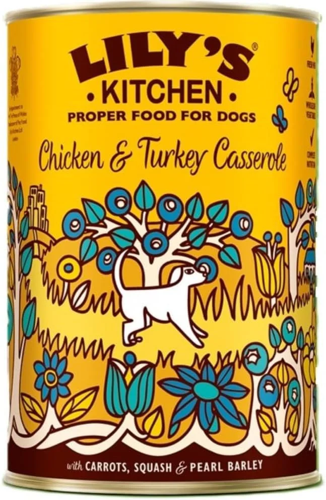 غذای کامل و مقوی سگ لیلیز کیچن - خوراک مرغ و بوقلمون (400 گرمی)