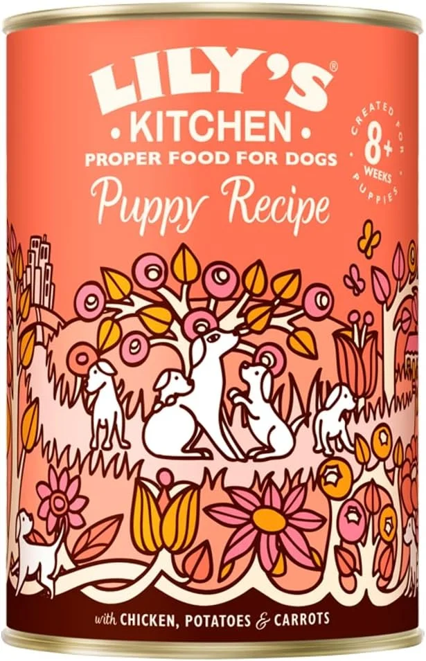غذای توله سگ با طعم مرغ Lily's Kitchen - وزن 400 گرم