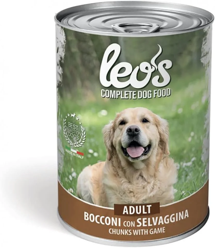 غذای سگ بالغ لئو با طعم گوشت شکار 415 گرمی