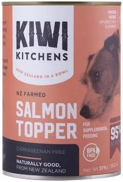 مکمل غذایی سگ کنسروی مرطوب کیوی کیچنز با طعم ماهی سالمون کینگ، 170 گرم