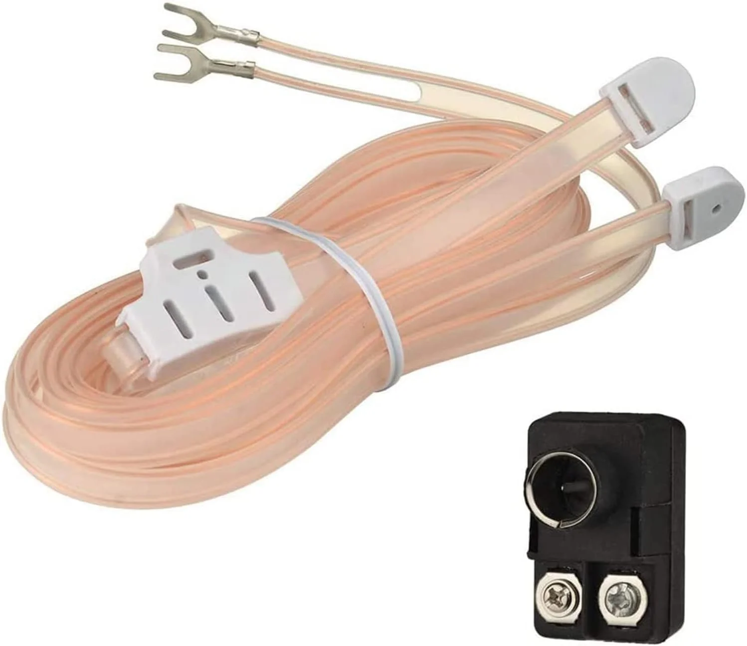 آنتن داخلی FM بینگفو، آنتن پرتابی کابلی T-شکل و آداپتور ترانسفورماتور پلاگین F از 300 به 75 اهم برای بهبود دریافت استریو FM