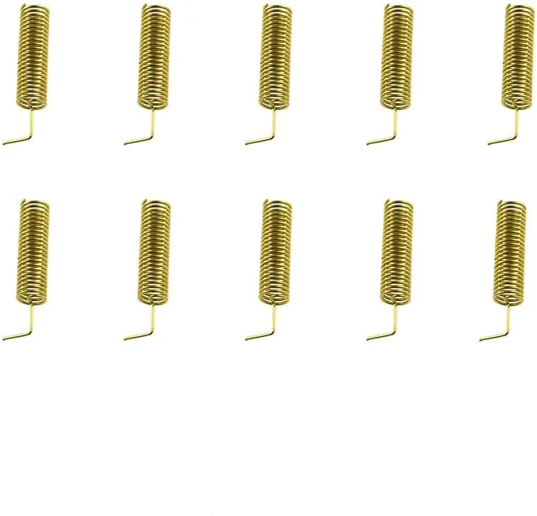 آنتن فنری Binzzo با طول 29 میلی متر، زاویه خمش بزرگتر، توخالی و محکم در داخل، عبور آسان از جذب شوک، انتقال داده 315 مگاهرتز، مارپیچ برنزی، 10 عدد برای چراغ های LED تازیانه ای