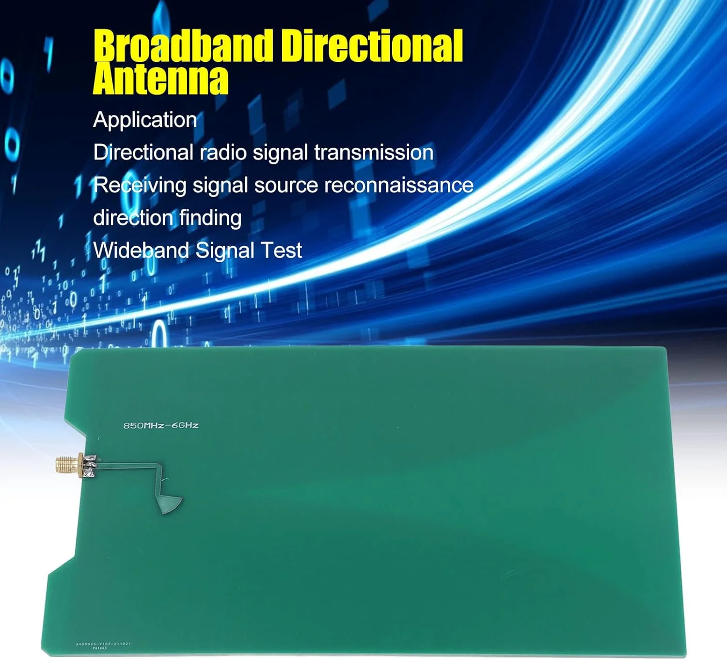 آنتن جهت دار پهن باند 850 مگاهرتز تا 6 گیگاهرتز 7dbi پلاریزاسیون خطی فرکانس برای ماژول UWB با برد PCB