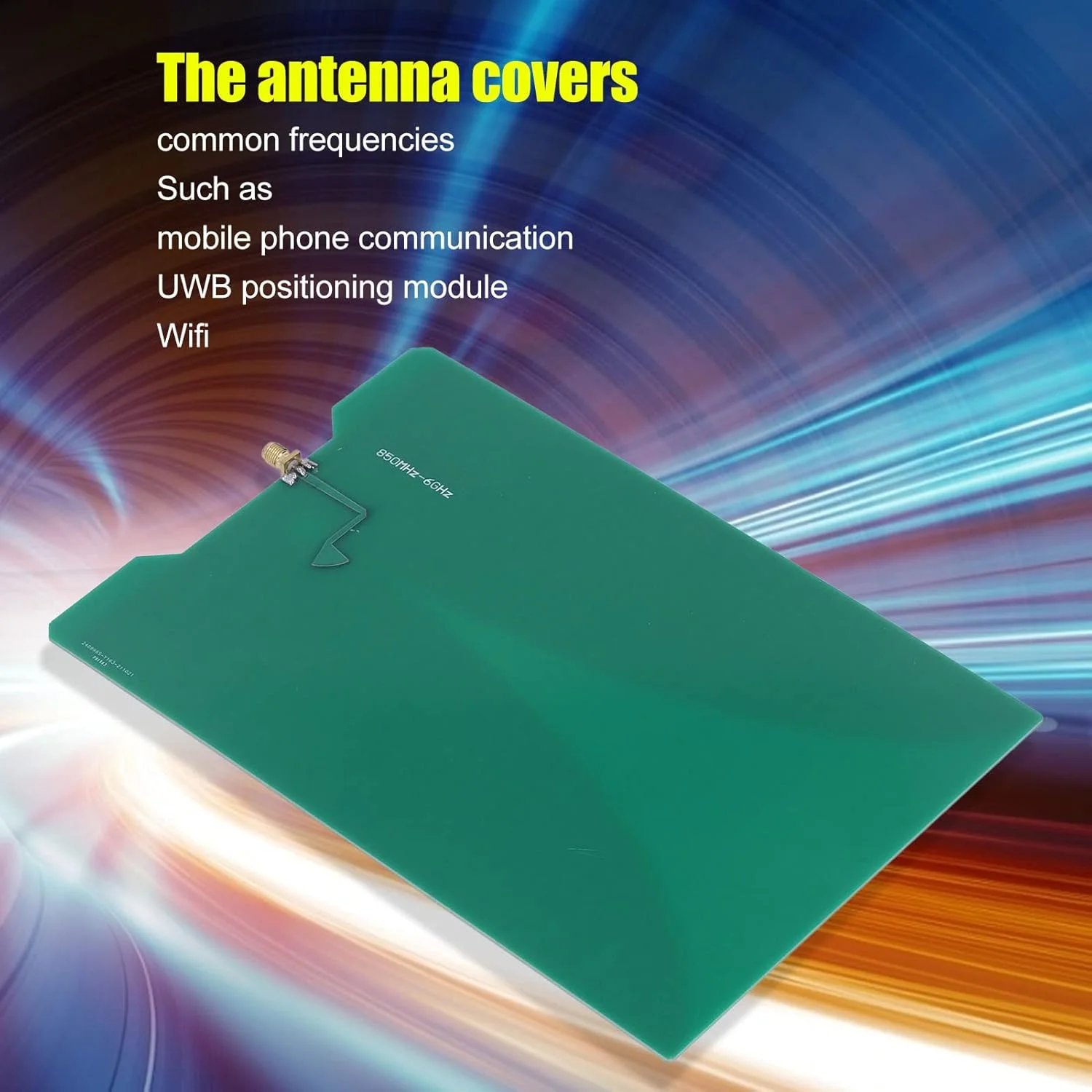 آنتن جهت دار پهن باند 850 مگاهرتز تا 6 گیگاهرتز 7dbi پلاریزاسیون خطی فرکانس برای ماژول UWB با برد PCB
