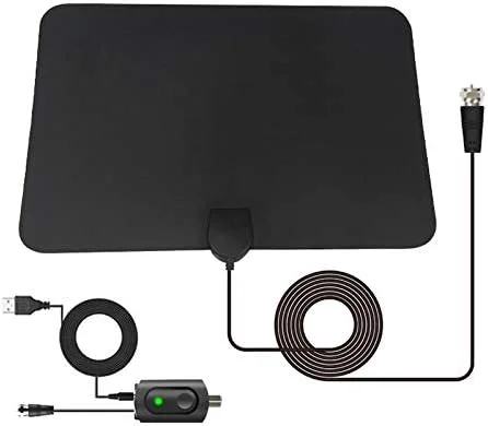 آنتن تلویزیون داخلی CHENCHUAN Consumer Elextronics TV Accessory AN-1003 5dBi/25dBi HDTV، VHF170-230/UHF470-862MHz (مشکی) به همراه کابل (رنگ: مشکی)