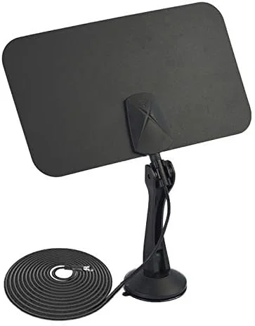 آنتن تلویزیون داخلی HDTV مدل CHENCHUAN Consumer Elextronics TV Accessory AN-1001 با قدرت 5dBi/25dBi به همراه استیکر دو طرفه، VHF170-230/UHF470-862MHz (مشکی) و کابل آنتن تلویزیون (رنگ: مشکی) آنتن تلویزیون داخلی HDTV مدل CHENCHUAN Consumer Elextronics TV Accessory AN-1001 با قدرت 5dBi/25dBi به همراه استیکر دو طرفه، VHF170-230/UHF470-862MHz (مشکی) و کابل آنتن تلویزیون (رنگ: مشکی)