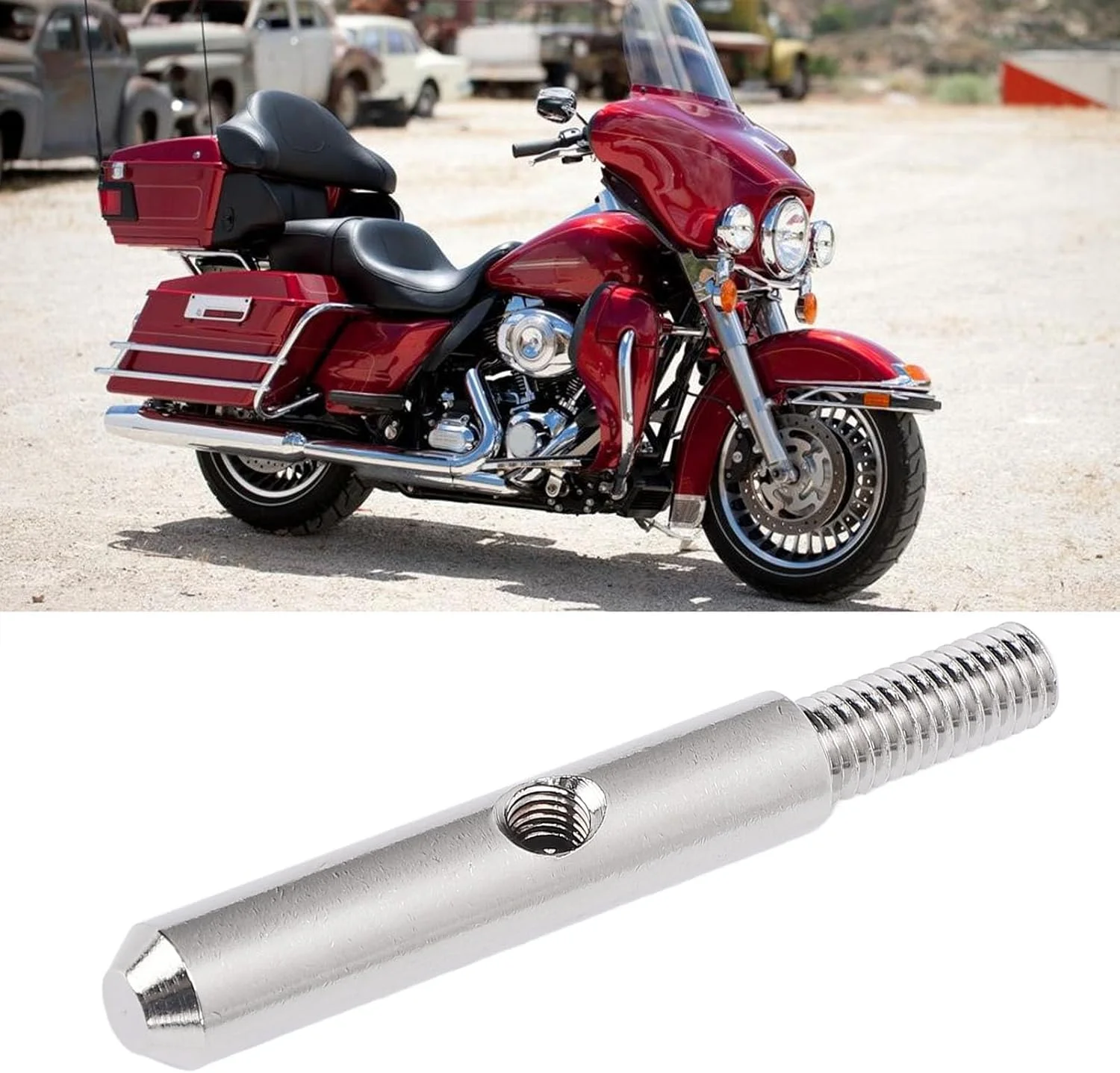 آداپتور آنتن رادیویی عقب موتور سیکلت 76260-89 فلزی با گیرندگی تقویت شده و مقاوم در برابر آب و هوا، آداپتور آنتن موتور سیکلت برای FLHT Ultra