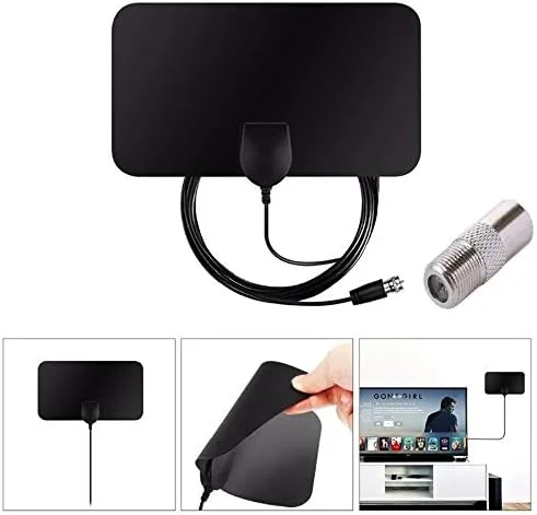 آنتن تلویزیون داخلی دیجیتال HDTV تقویت شده با برد 50 مایل CHENCHUAN، با بهره بالا 20dBi و کابل کواکسیال 3.7 متری آنتن تلویزیون داخلی دیجیتال HDTV تقویت شده با برد 50 مایل CHENCHUAN، با بهره بالا 20dBi و کابل کواکسیال 3.7 متری
