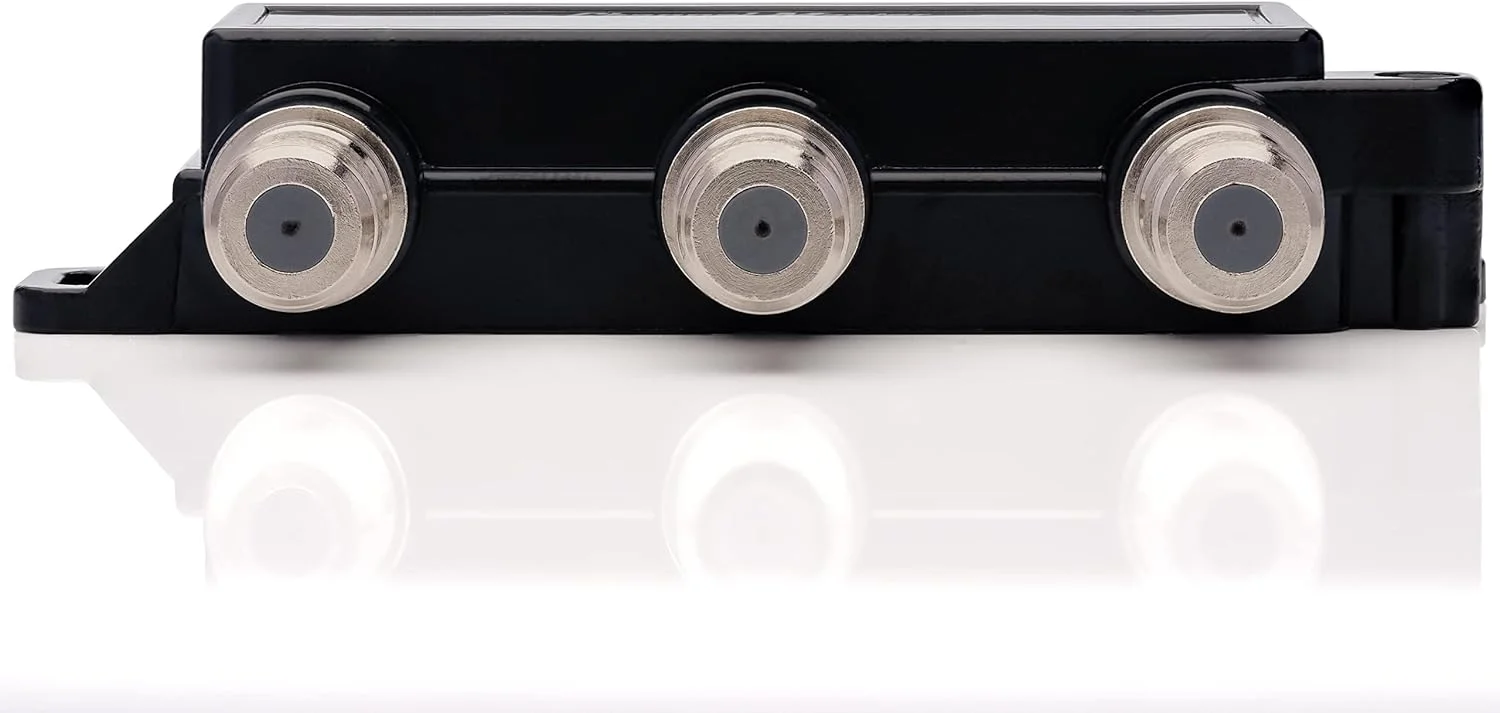 ترکیب کننده آنتن Channel Master JOINtenna - ترکیب سیگنال ها از 2 آنتن HDTV دیجیتال، دو ورودی و یک خروجی، عبور برق برای پیش تقویت کننده ها و تقویت کننده ها، فیلتر LTE داخلی، طراحی کم تلفات، داخلی/خارجی