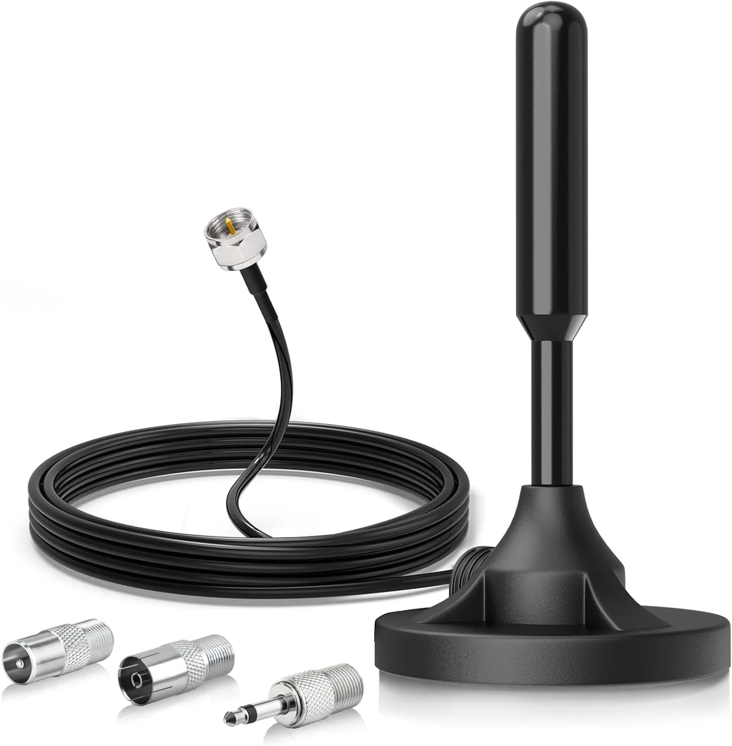 آنتن رادیویی FM بینگفو، آنتن داخلی رادیو با پایه مغناطیسی، کابل افزایش طول 3 متری، آداپتور نر نوع F 75 اهم برای تیونر رادیویی داخلی، سیستم صوتی و تصویری AV، گیرنده سینمای خانگی، انتخابگر بلندگو، سیستم موسیقی