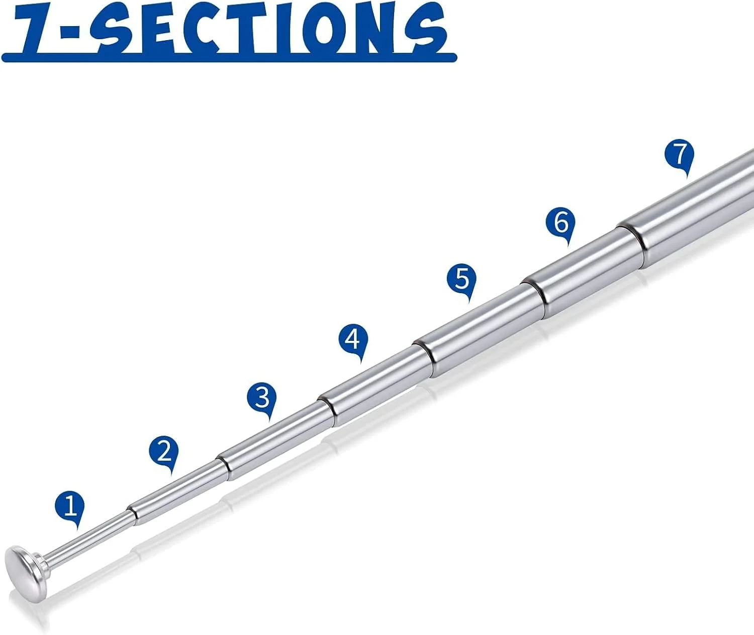 آنتن تلسکوپی رادیو FM داب 115 سانتی متری 75 اهم Bingfu، آنتن زنجیره HiFi سازگار با رادیو قابل حمل، تیونر، گیرنده استریو Philips Tivoli Panasonic Pioneer Onkyo Denon
