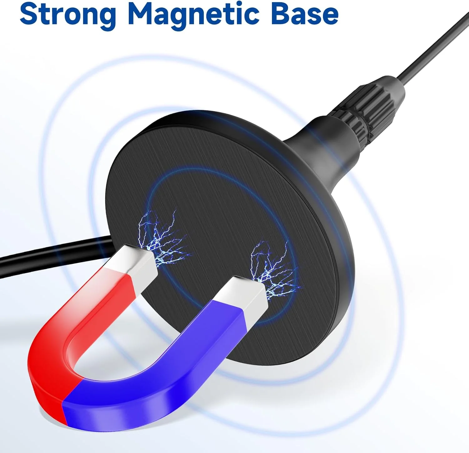 آنتن رادیویی FM بینگفو، آداپتور 75 اهم FM، آنتن FM با پایه مغناطیسی به همراه کابل افزایش طول 2 متری، 2 عدد مناسب برای رادیو استریو خانگی YAMAHA JVC SONY BOSE