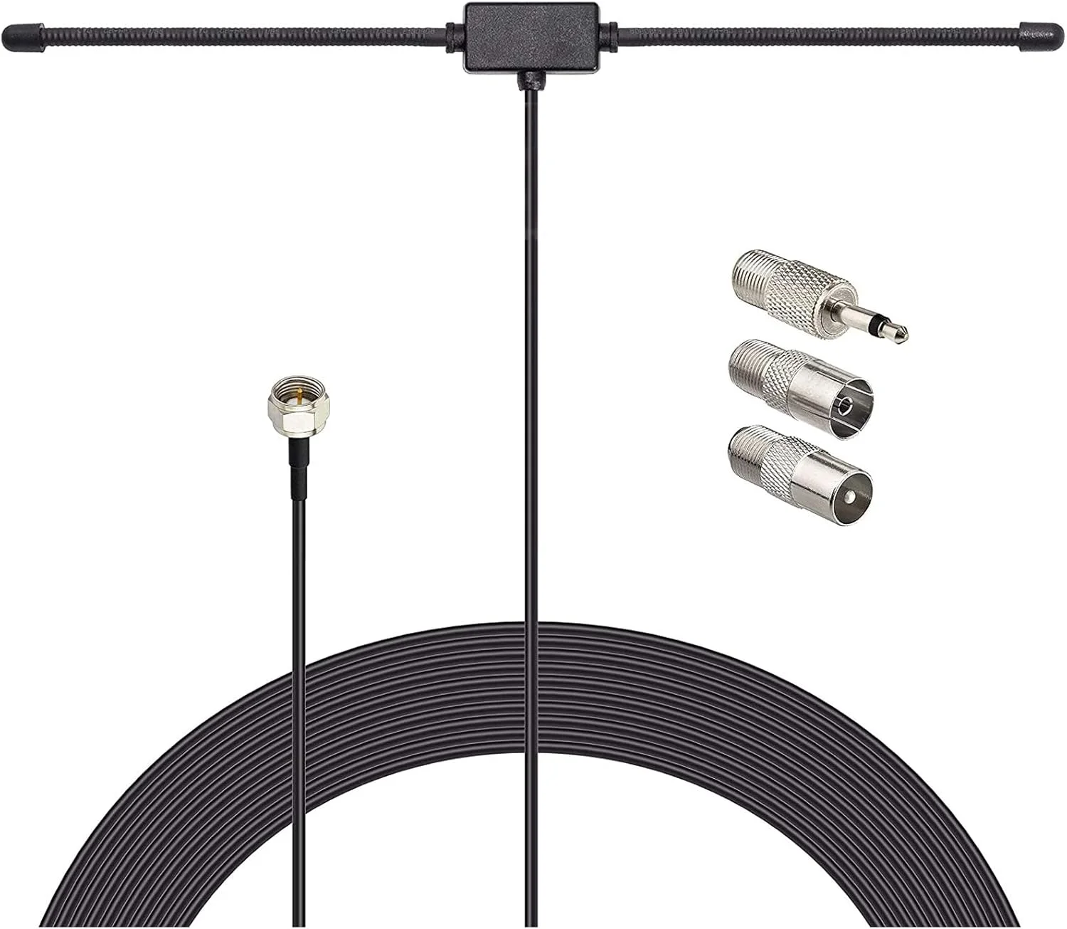 آنتن رادیویی بینگفو DAB FM، آنتن دوقطبی FM با کابل افزایش طول 3 متری برای سیستم صوتی موجی Bose داخلی، رادیو DAB، گیرنده استریو خانگی، گیرنده صوتی و تصویری AV، سینمای خانگی