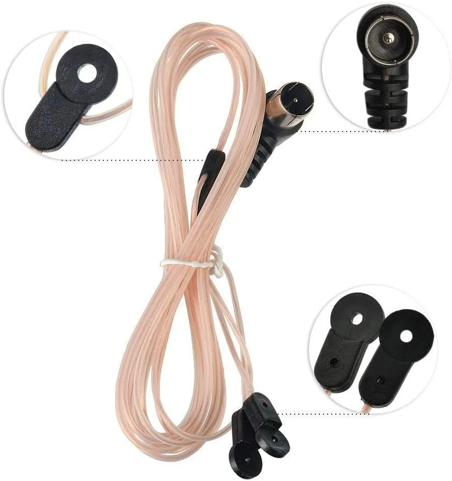 کابل آنتن رادیو FM بینگفو، کانکتور 75 اهم F، کابل کواکسیال Y شکل، 2 متر، برای تیونر آمپلی فایر، سیستم HiFi، گیرنده صوتی و تصویری استریو Onkyo Denon Pioneer