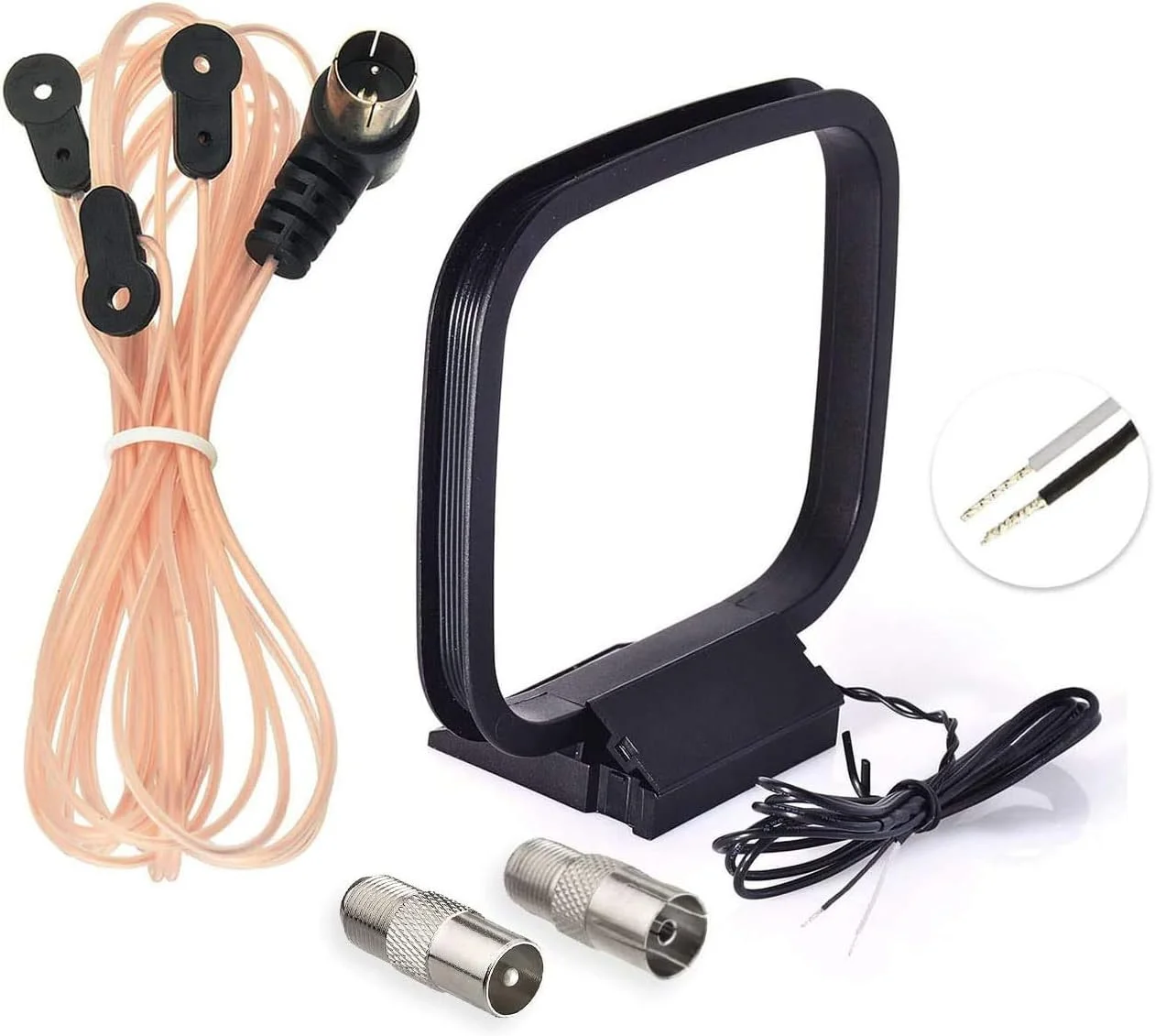 آنتن FM بینگفو، آنتن دوقطبی FM 75 اهم، آنتن رادیویی FM داخلی، آنتن حلقه AM برای پایونیر، اونکیو، یاماها، مارانتز، گیرنده استریو خانگی بلوتوث داخلی، گیرنده صوتی و تصویری AV، سیستم سینمای خانگی، تیونر