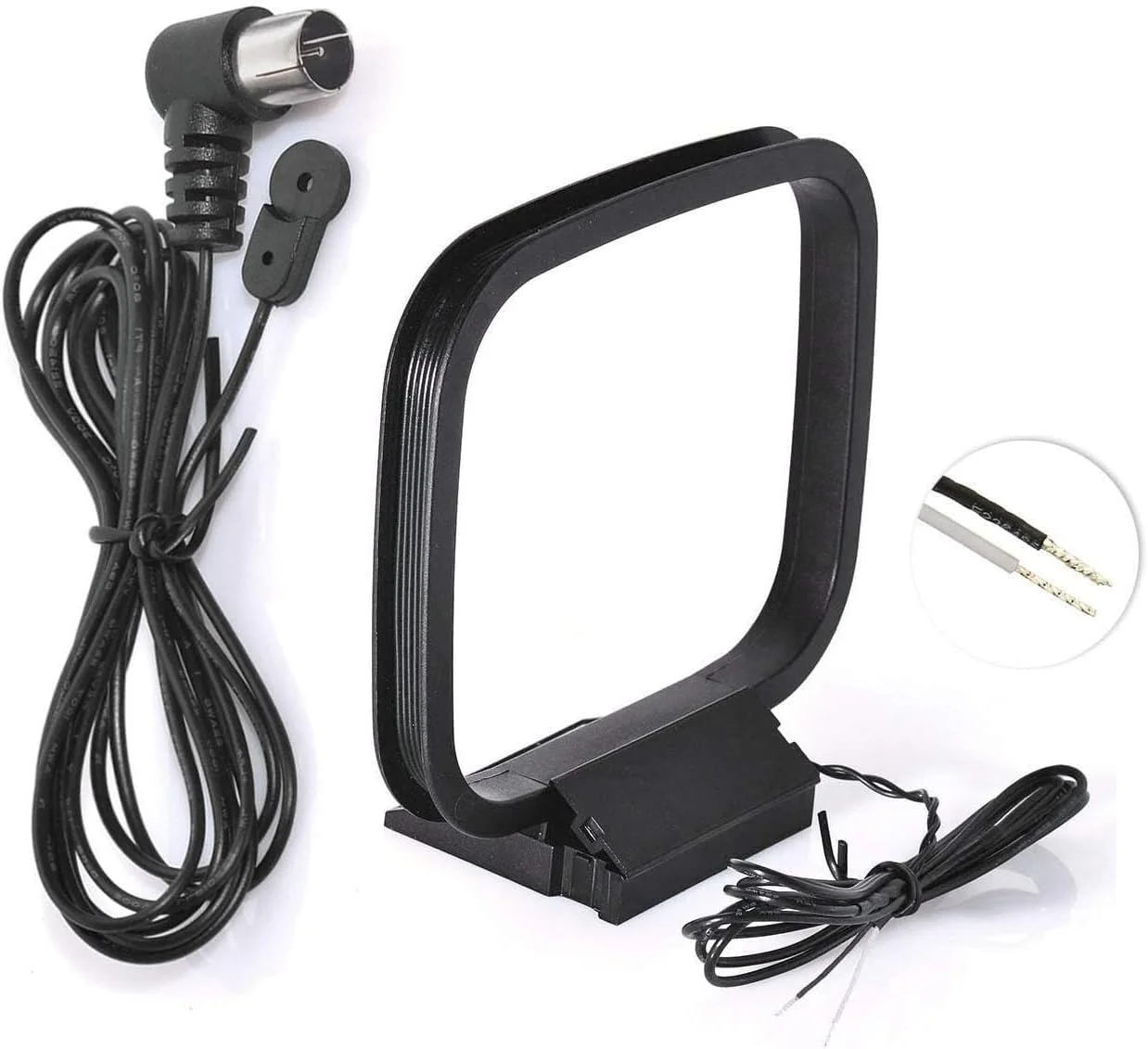 آنتن هوایی 75 اهم FM بینگفو و آنتن حلقه AM برای رسیور استریو بلوتوث رادیو HD داخلی FM دنون پایونیر مارانتز، رسیور صوتی و تصویری سینمای خانگی