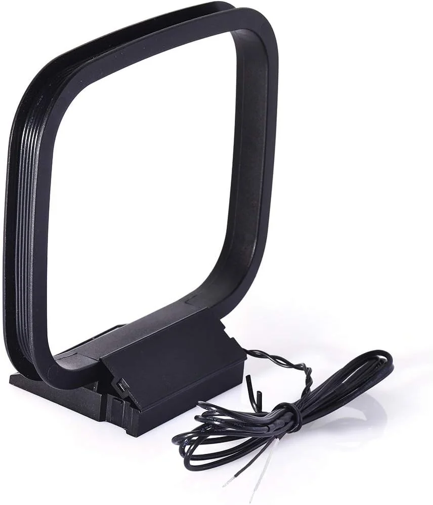 آنتن حلقه ای AM بینگفو با سیم لخت 2 پین سازگار با گیرنده استریو خانگی رادیویی پایونیر، اونکیو، یاماها، مارانتز، پایل، بلوتوث، گیرنده صوتی و تصویری AV، سیستم برق سینمای خانگی