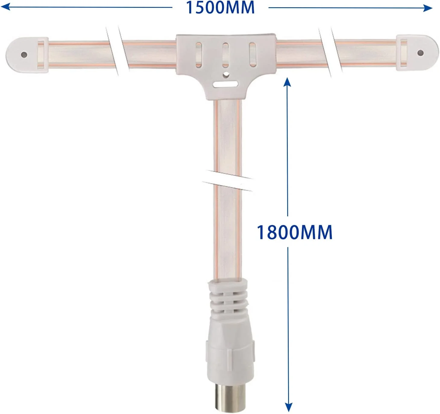 آنتن FM بینگفو 75 اهم DAB رادیو دیجیتال T شکل کابل هوایی آداپتور پلاگ PAL و آنتن AM 2 سیم لخت حلقه ای برای رادیو تیونر استریو رومیزی خانگی