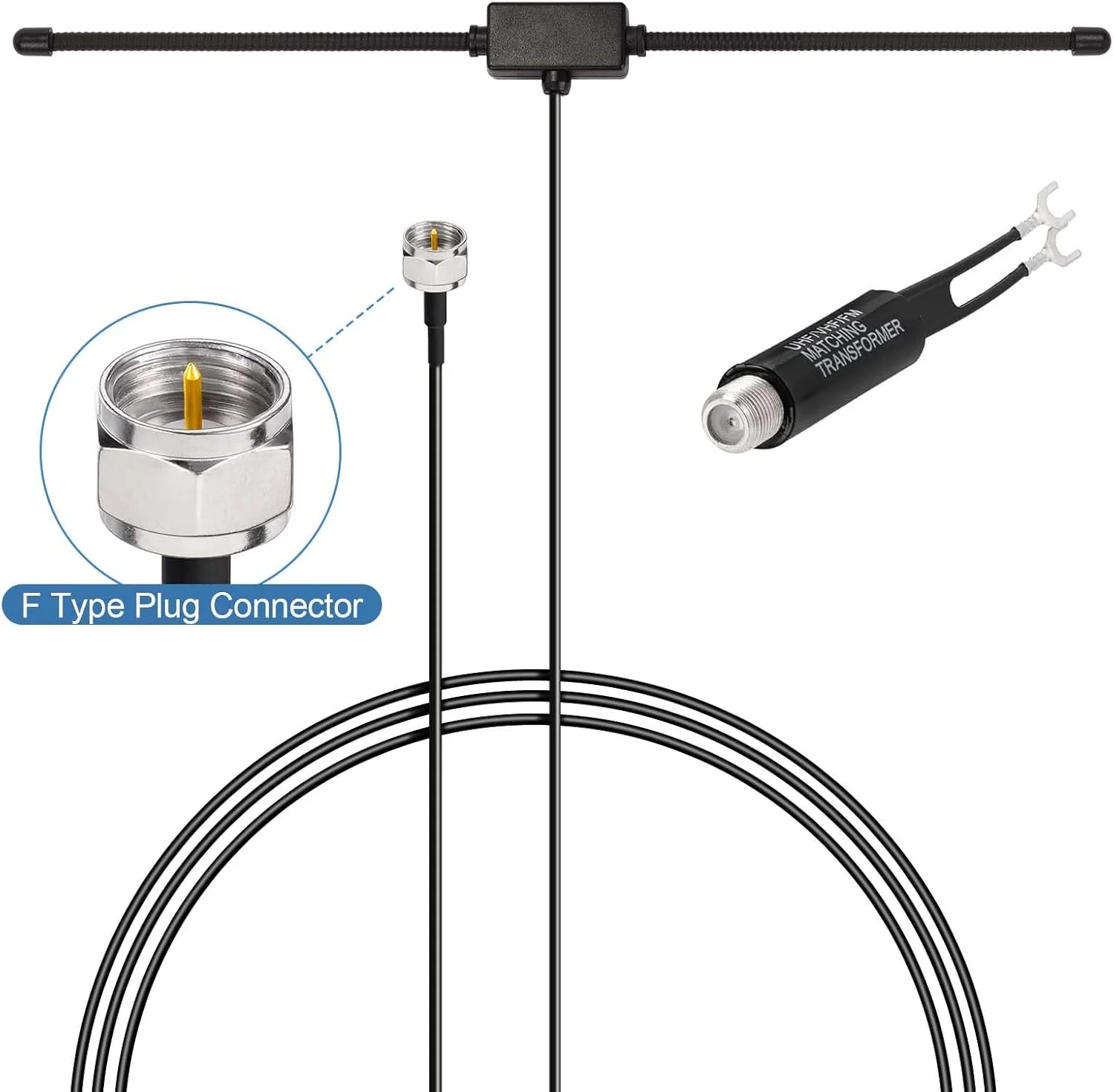 آنتن دوقطبی FM به شکل T بینگفو، 75 اهم 300 اهم DAB، آنتن رادیویی دیجیتال HD داخلی، رادیو FM رومیزی، گیرنده استریو خانگی، گیرنده صوتی و تصویری AV، سینمای خانگی، تیونر تلویزیون HDTV آنتن دوقطبی FM به شکل T بینگفو، 75 اهم 300 اهم DAB، آنتن رادیویی دیجیتال HD داخلی، رادیو FM رومیزی، گیرنده استریو خانگی، گیرنده صوتی و تصویری AV، سینمای خانگی، تیونر تلویزیون HDTV