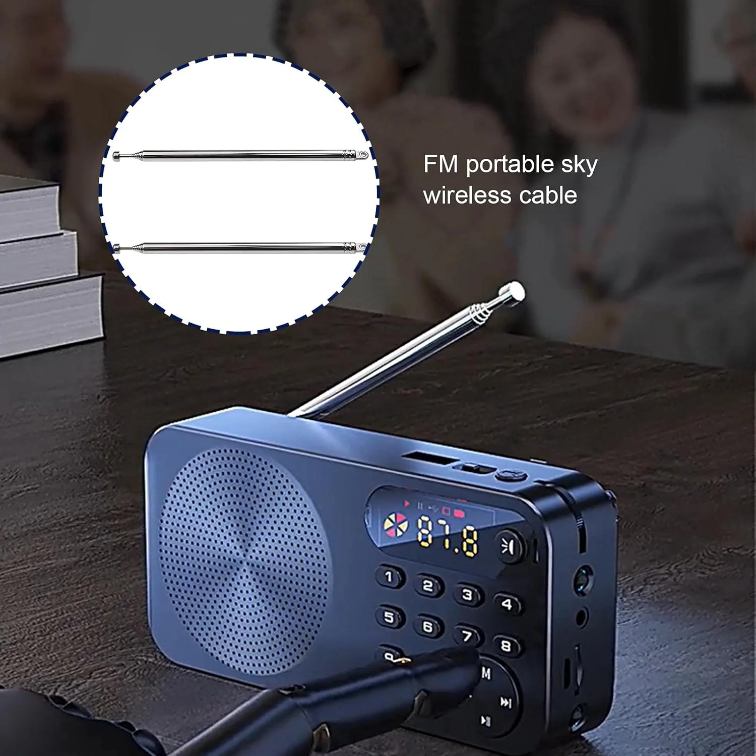 آنتن تلسکوپی 7 قسمتی Be In Your Mind، دو عدد، 145-740 میلی متر، قطر 8 میلی متر، آنتن جایگزین Dab FM برای رادیو تلویزیون سیستم بی سیم VHF/UHF