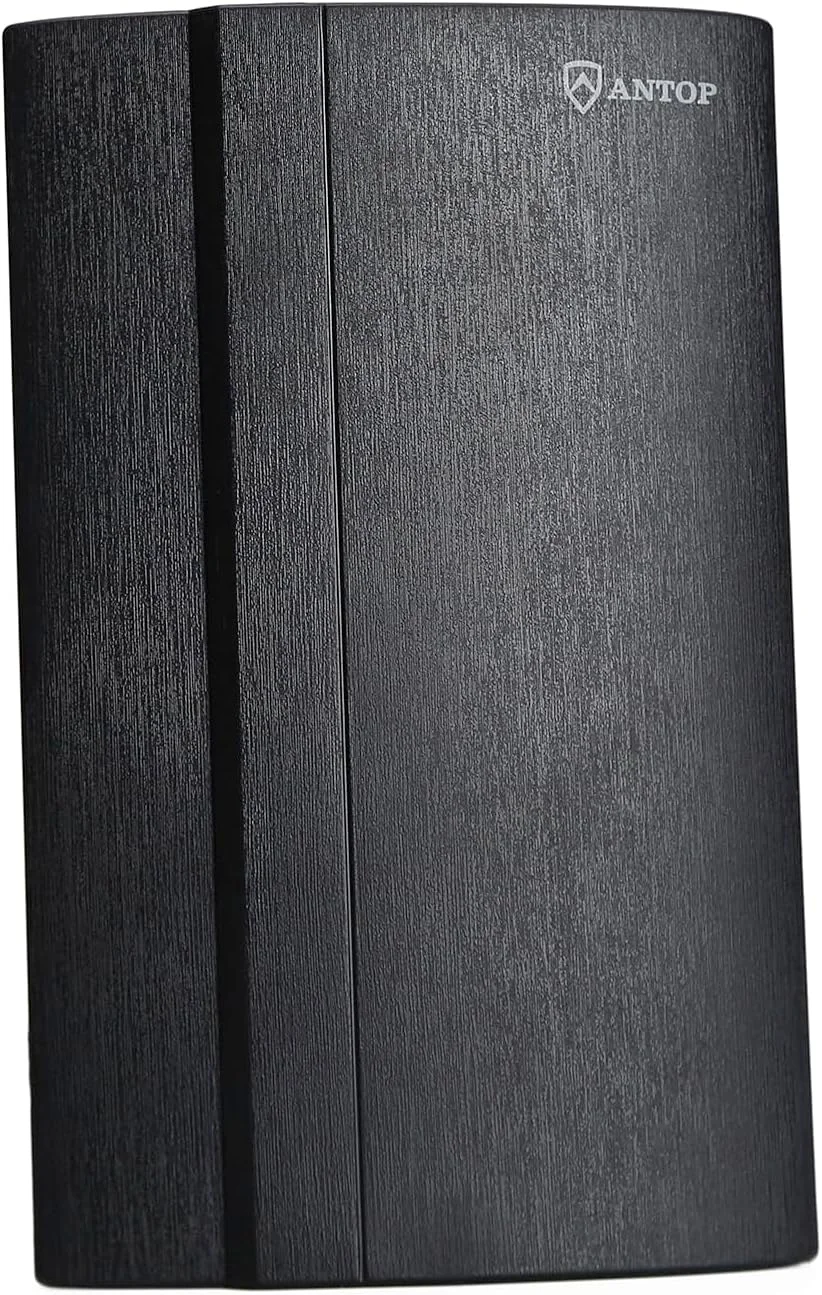 آنتن FM آنتوپ، آنتن رادیویی داخلی دیجیتال AM/FM تقویت شده با نویز کم، مناسب برای گیرنده های استریو خانگی، 50 مایل