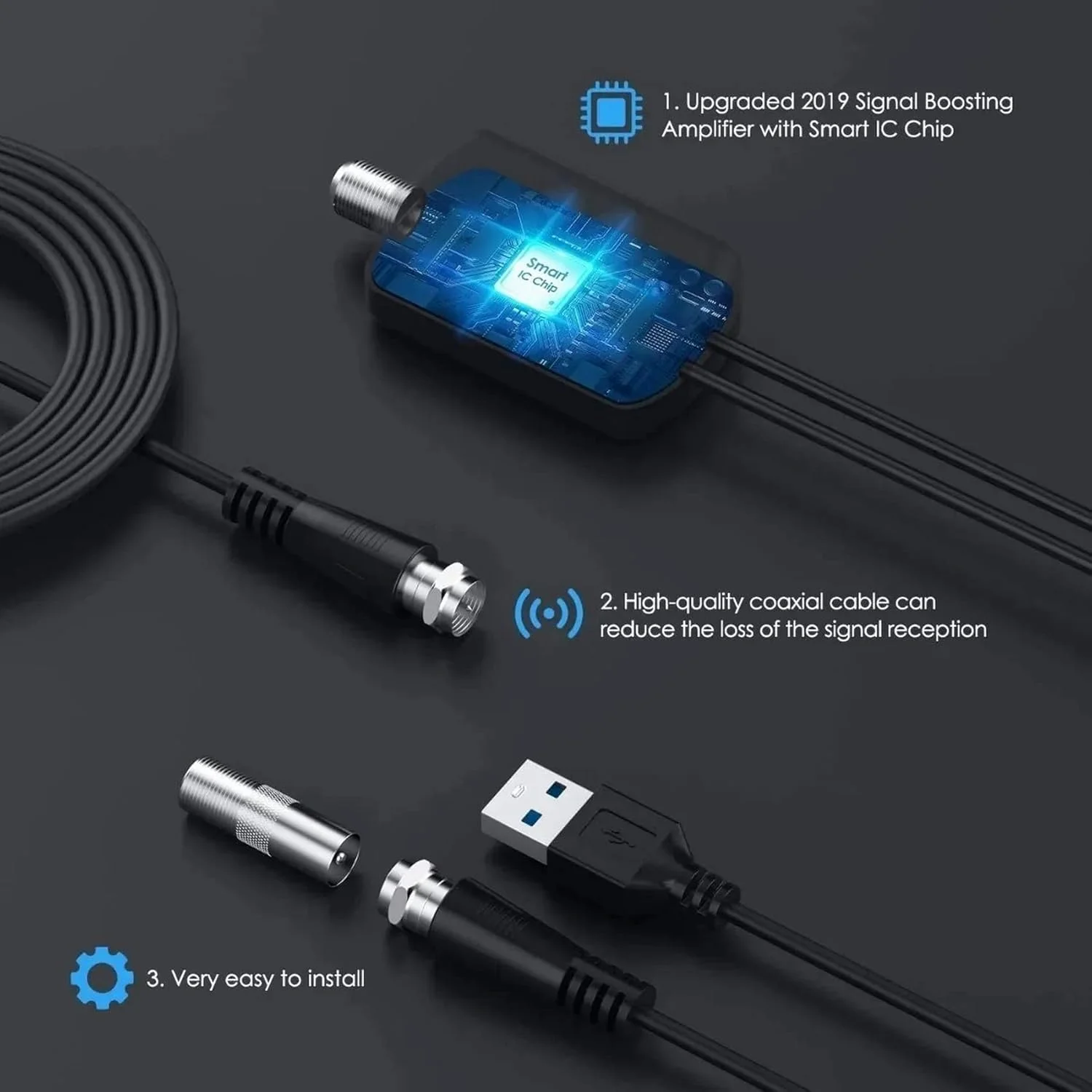 آنتن تلویزیون AUTERCO با برد 3600 مایل - آنتن دیجیتال 4K HD TV داخلی برای تلویزیون هوشمند، آنتن داخلی، تقویت کننده سیگنال تلویزیون، آنتن DVB-T2 HDTV برای کانال های محلی پخش تلویزیونی CBS DTT (A) آنتن تلویزیون AUTERCO با برد 3600 مایل - آنتن دیجیتال 4K HD TV داخلی برای تلویزیون هوشمند، آنتن داخلی، تقویت کننده سیگنال تلویزیون، آنتن DVB-T2 HDTV برای کانال های محلی پخش تلویزیونی CBS DTT (A)