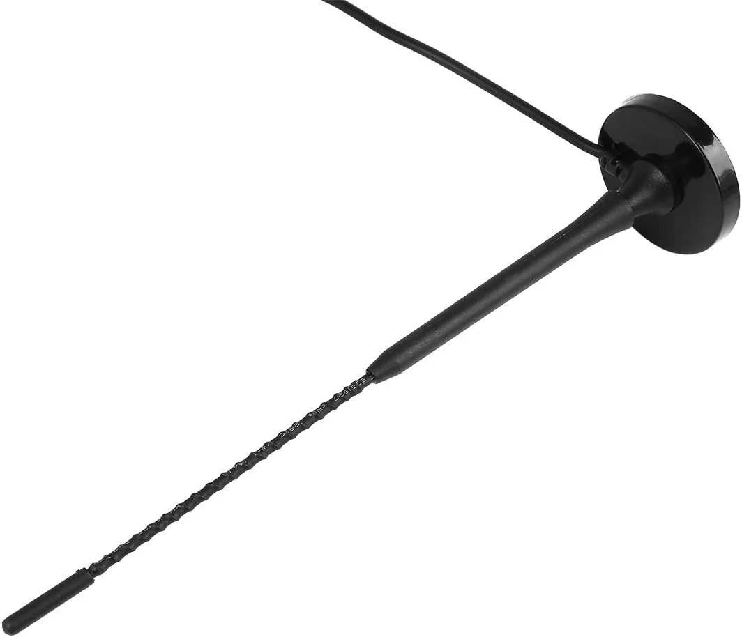 آنتن سیگنال رادیویی خودرو X AUTOHAUX با ارتفاع 29.5 سانتی متر، پایه مغناطیسی مشکی DC 12 ولت مناسب برای نصب روی سقف