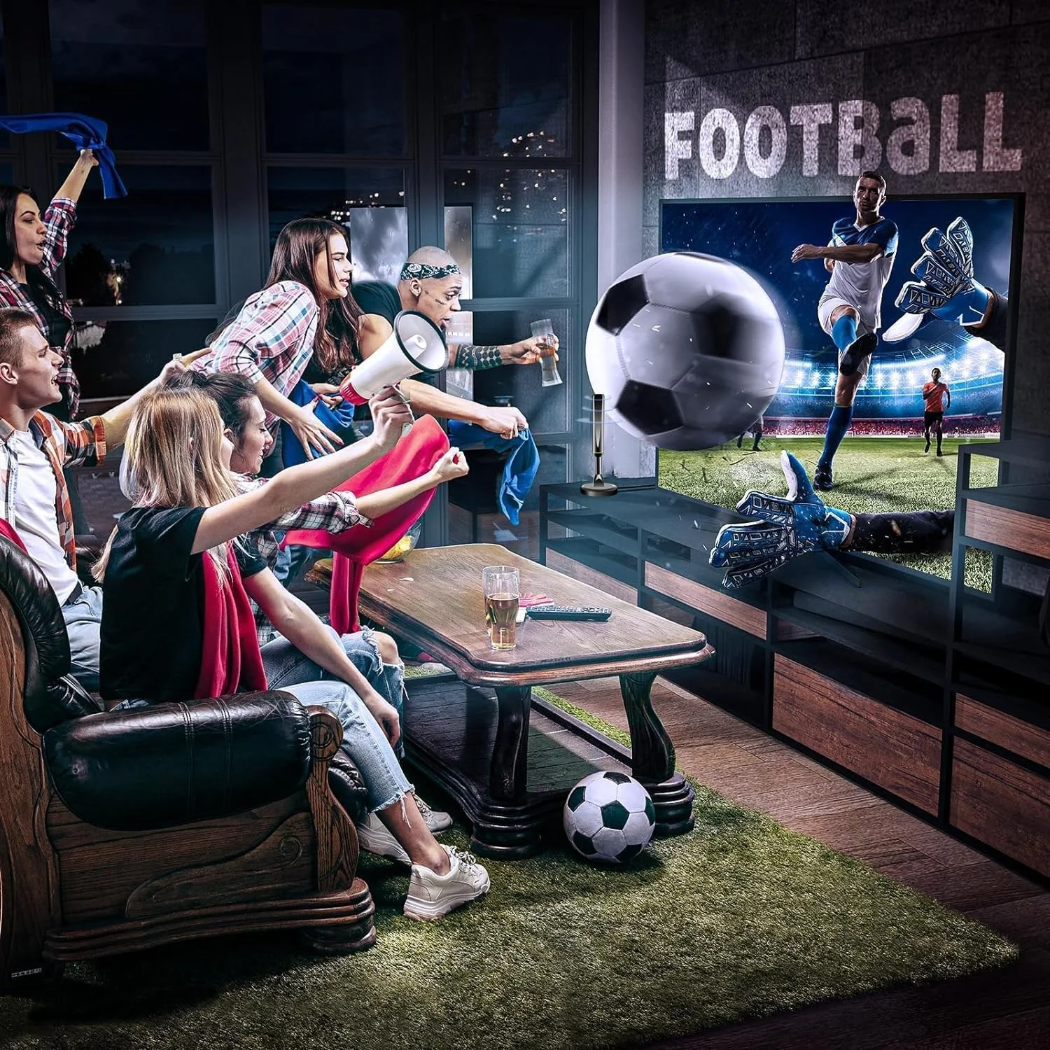 آنتن تلویزیون ATVFuture، جدیدترین آنتن تلویزیون 2024 برای تلویزیون هوشمند داخلی با پایه مغناطیسی قوی، آنتن تلویزیون با گیرندگی 360 درجه و برد بلند برای کانال های محلی، آنتن با نصب آسان برای تلویزیون بدون کابل (مشکی)