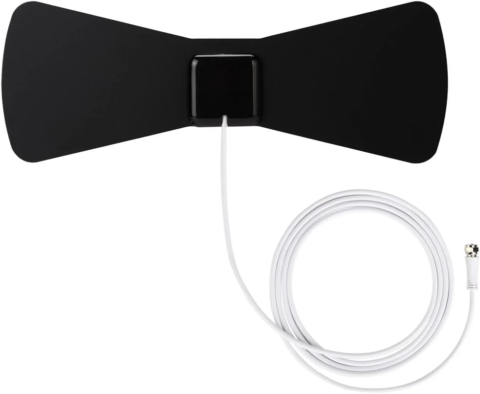 آنتن تلویزیون دیجیتال داخلی ANTOP با برد 48 کیلومتر، دریافت امواج UHF و VHF و کابل کواکسیال با کارایی بالا به طول 3 متر