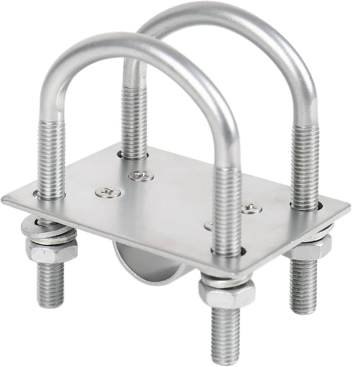 گیره بست دکل آنتن با براکت های U-Bolt، کیت نصب سخت افزار لوله صفحه گیره ضد زنگ M8 برای آنتن لورا، آنتن ماینر هلیوم، آنتن WiFi، آنتن 4G LTE، آنتن تلویزیون