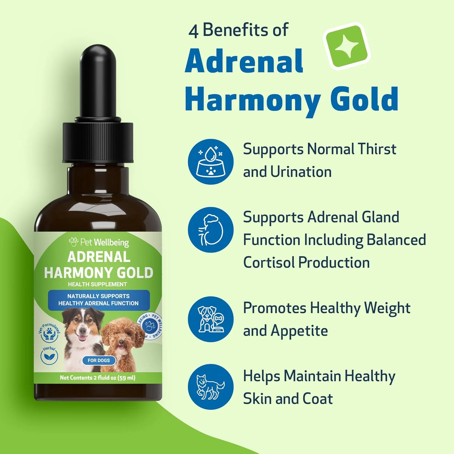 Adrenal Harmony Gold برای سندروم کوشینگ در سگ ها
