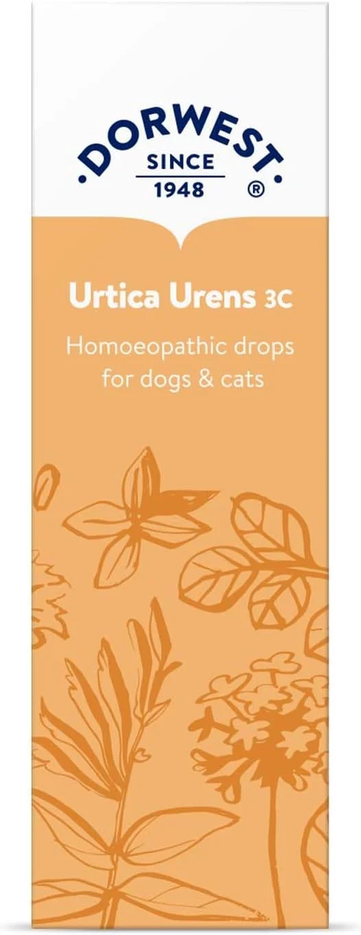 محلول هومیوپاتی Urtica Urens 3C Dorwest Herbs برای سگ و گربه - 15 میلی لیتر