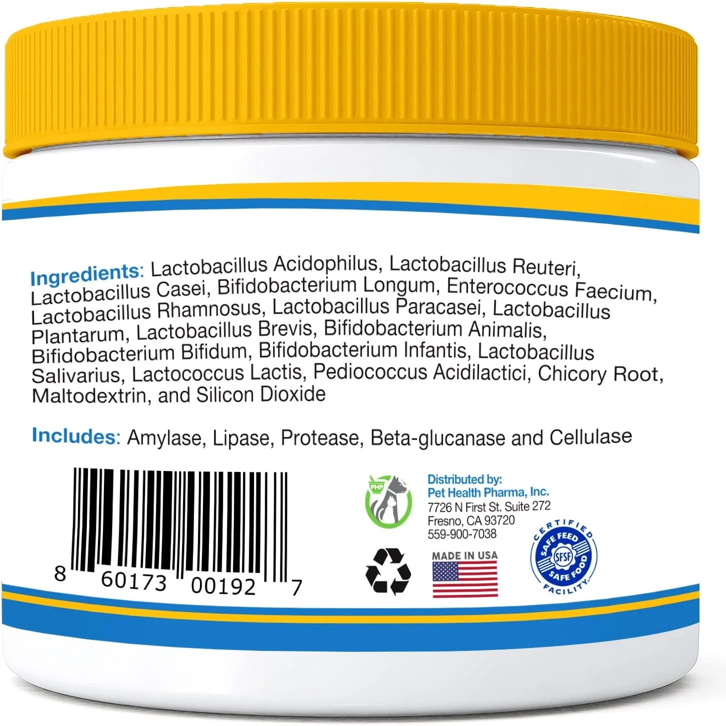 پرو بیوتیک های بهداشت حیوانات خانگی برای سگ ها و گربه ها - افزایش دهنده و نگهدارنده قوی فلور روده - پودر پروبیوتیک کاملا طبیعی - (ساخت آمریکا) 210 گرم (6 میلیارد CFU در هر پیمانه)