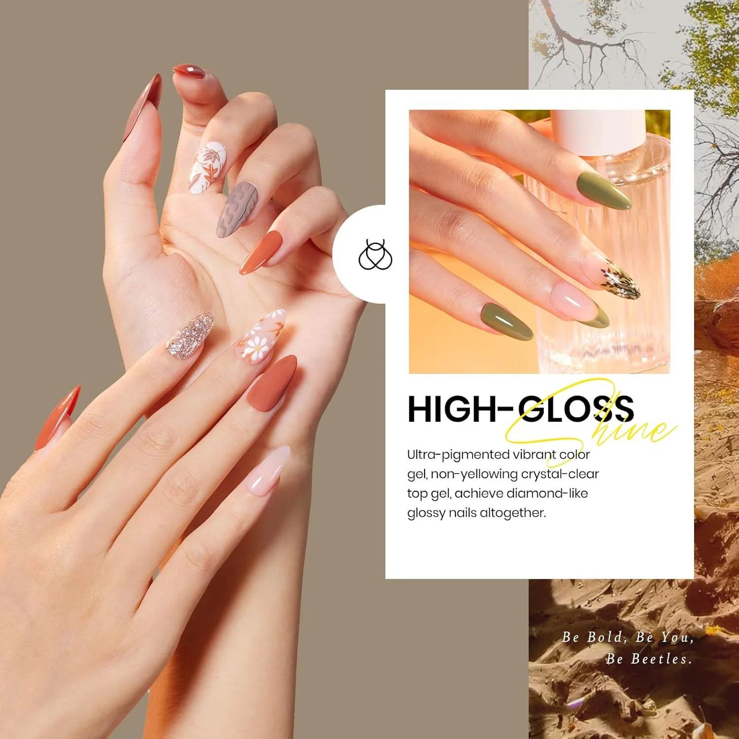 مجموعه لاک ژل 20 عددی بیلز - مجموعه آهنگ زمین، ست قهوه ای، سبز، پاییزی و زمستانی، رنگ های برهنه، بنفش، اکلیلی، براق، تاپ کت و بیس کت مات، خاکستری، زرد، طراحی ناخن، هدیه کریسمس با اشعه ماوراء بنفش