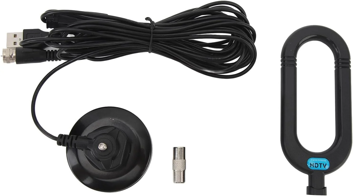 کیت آنتن HDTV تقویت شده، آنتن تلویزیون RV سازگار با سیگنال 4K 8K 1080P محدوده 250 مایل آنتن HDTV تقویت شده برای موتورخانه ها و ون ها (8M)