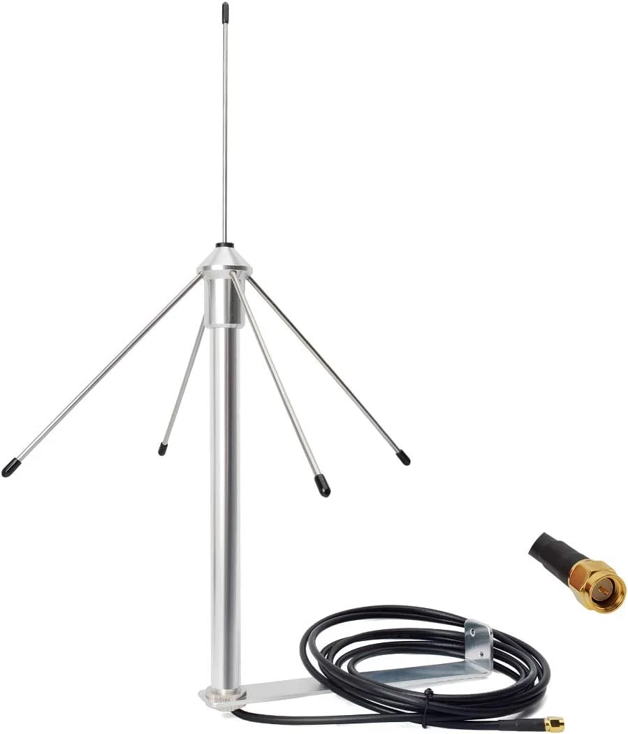 HYS 433Mhz 3dbi Omni Antenna 50 Ohm GSM Aerial W/3M(9.8ft) RG58 Coaxial Cable SMA Male Plug and Mounting Bracket