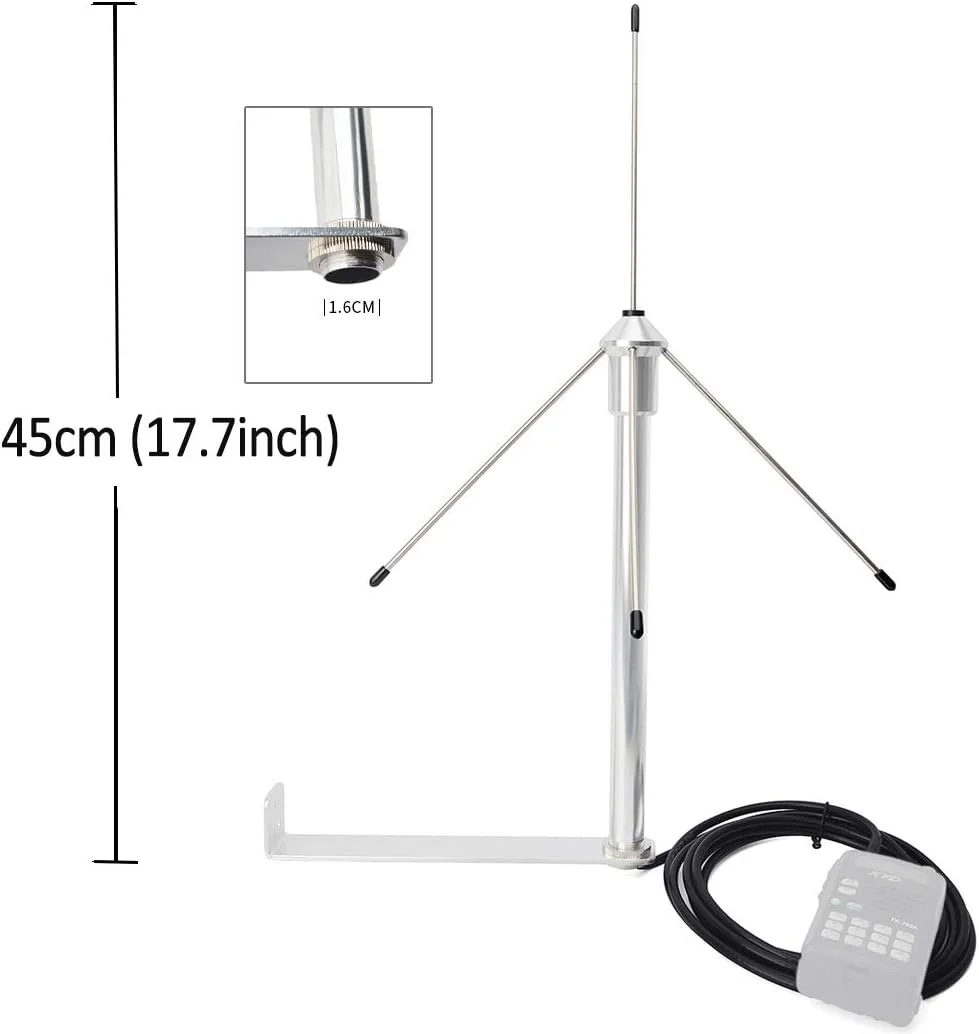 HYS 433Mhz 3dbi Omni Antenna 50 Ohm GSM Aerial W/3M(9.8ft) RG58 Coaxial Cable SMA Male Plug and Mounting Bracket
