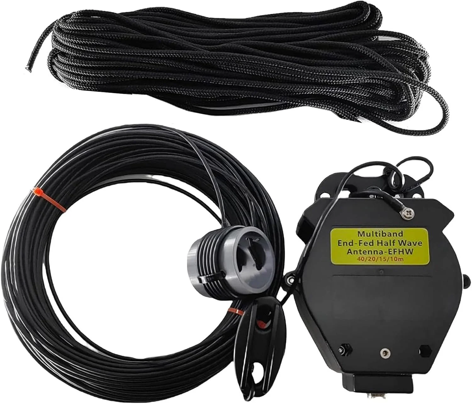 آنتن نیم موج تغذیه انتهایی JYR4010-400W، آنتن سیم بلند 4 باندی 10 متری 15 متری 20 متری 40 متری بالون 1:64 بدون تنظیم