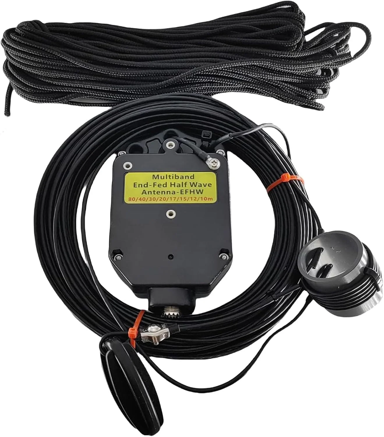 آنتن نیم موج تغذیه انتهایی JYR8010-150W، آنتن سیم بلند 8 باندی 10 متری 12 متری 15 متری 17 متری 20 متری 30 متری 40 متری 80 متری، بالون 1:64 بدون تنظیم