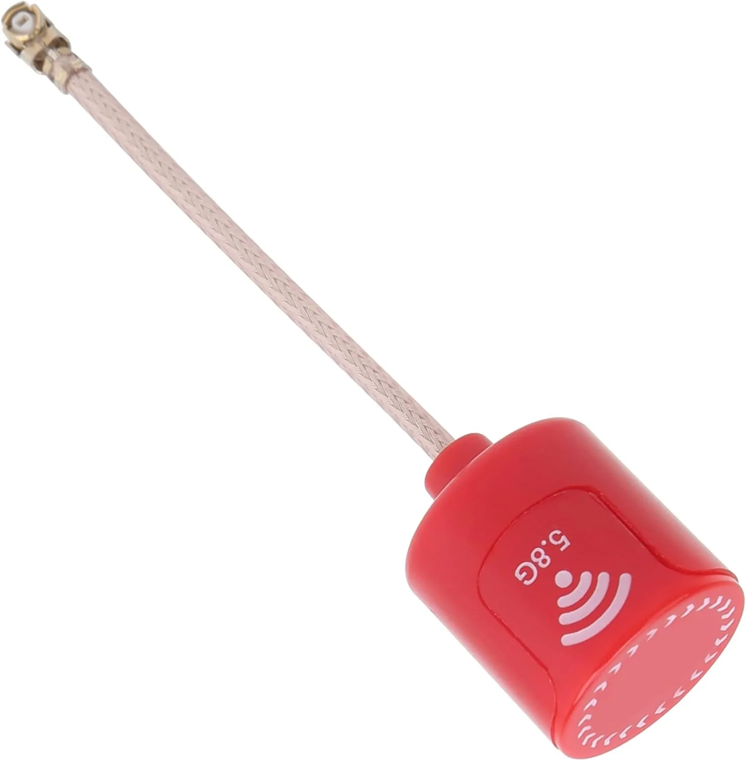 آنتن بادوام 5.8 گیگاهرتز RHCP با بهره بالا 2.8dbi برای هواپیماهای RC FPV، نصب آسان (قرمز)