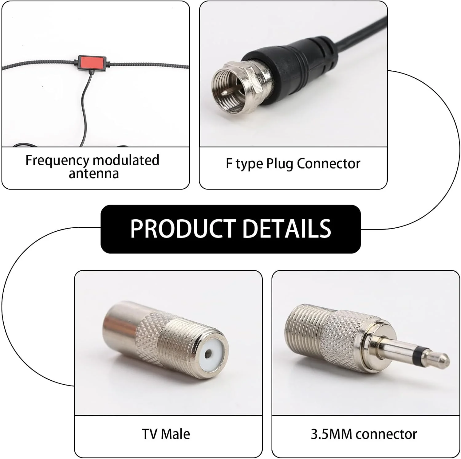آنتن داب LANAFAY، آنتن دوقطبی رادیو FM با کابل افزایش طول 3 متری آنتن داب LANAFAY، آنتن دوقطبی رادیو FM با کابل افزایش طول 3 متری