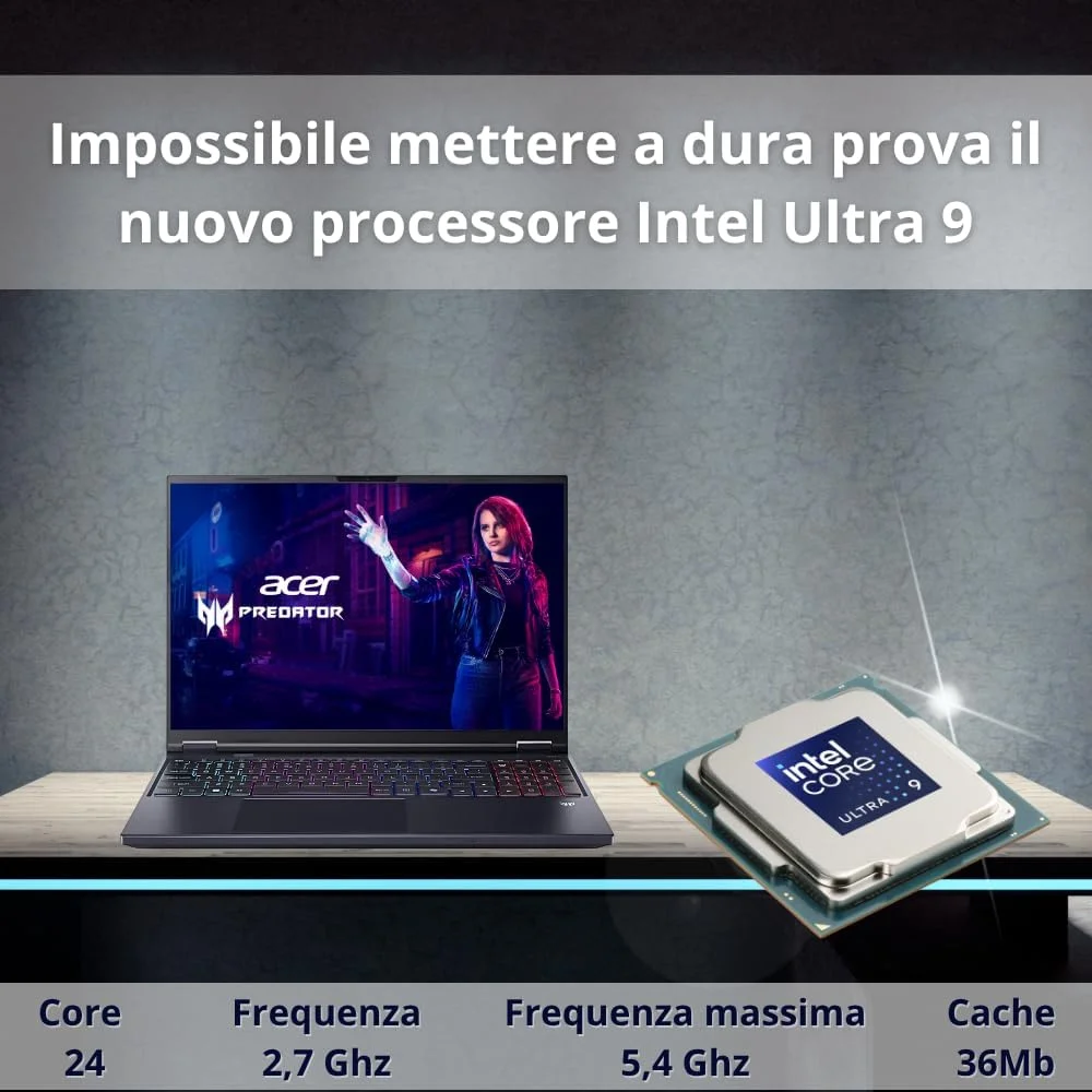 ایسر Predator Helios Neo 16 AI Pc Gaming، نوتبوک گیمینگ Ultra 9 275HX، رم 32 گیگابایت DDR5، اساسدی 1 ترابایت PCIe، نمایشگر 16 اینچ WQXGA 240 هرتز، nVIDIA GeForce RTX 5070 Ti 12GB GDDR7، کیبورد گیمینگ لپتاپ RGB، W11 ایسر Predator Helios Neo 16 AI Pc Gaming، نوتبوک گیمینگ Ultra 9 275HX، رم 32 گیگابایت DDR5، اساسدی 1 ترابایت PCIe، نمایشگر 16 اینچ WQXGA 240 هرتز، nVIDIA GeForce RTX 5070 Ti 12GB GDDR7، کیبورد گیمینگ لپتاپ RGB، W11