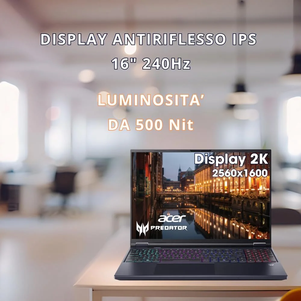 ایسر Predator Helios Neo 16 AI Pc Gaming، نوتبوک گیمینگ Ultra 9 275HX، رم 32 گیگابایت DDR5، اساسدی 1 ترابایت PCIe، نمایشگر 16 اینچ WQXGA 240 هرتز، nVIDIA GeForce RTX 5070 Ti 12GB GDDR7، کیبورد گیمینگ لپتاپ RGB، W11 ایسر Predator Helios Neo 16 AI Pc Gaming، نوتبوک گیمینگ Ultra 9 275HX، رم 32 گیگابایت DDR5، اساسدی 1 ترابایت PCIe، نمایشگر 16 اینچ WQXGA 240 هرتز، nVIDIA GeForce RTX 5070 Ti 12GB GDDR7، کیبورد گیمینگ لپتاپ RGB، W11